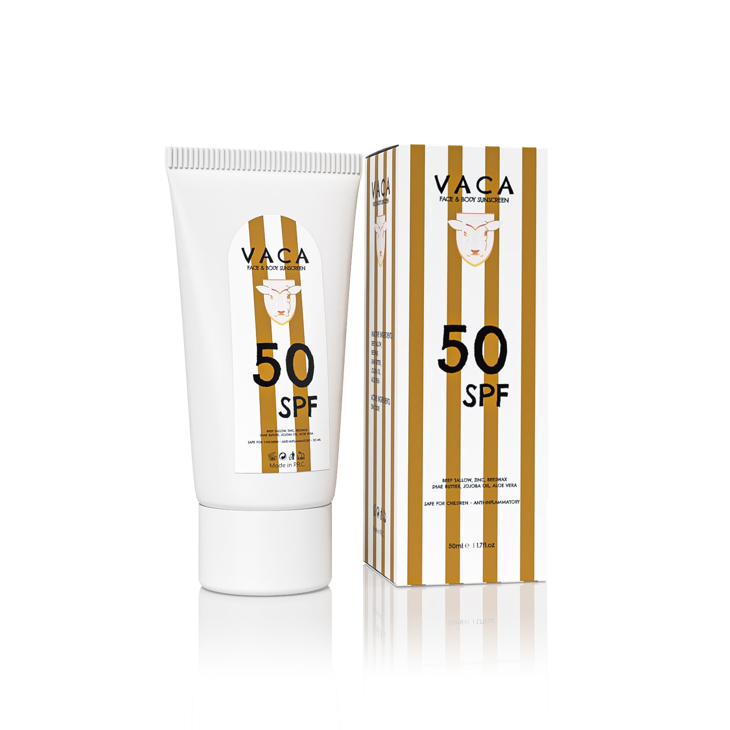 VACA Naturals Face and Body Sunscreen SPF 50